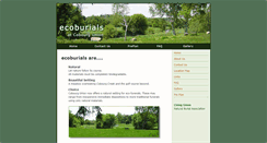 Desktop Screenshot of ecoburials.ca
