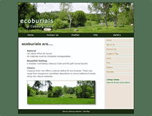 Tablet Screenshot of ecoburials.ca
